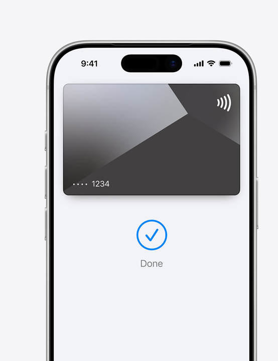 iPhonen osittainen näyttö, näkyvillä Mastercardin käyttö Apple Payssa
