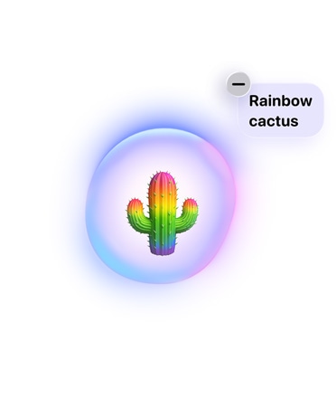 Ένα Genmoji που δημιουργήθηκε με το Apple Intelligence