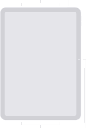 Diagram depan iPad Air