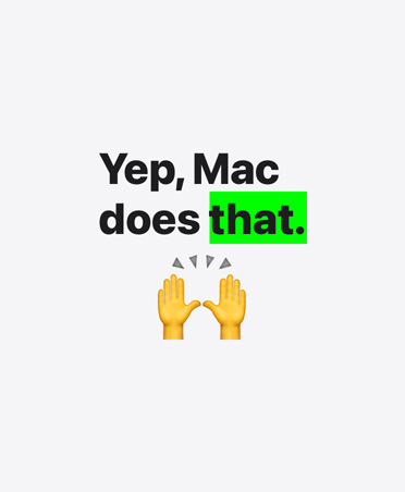 Da, Mac to može